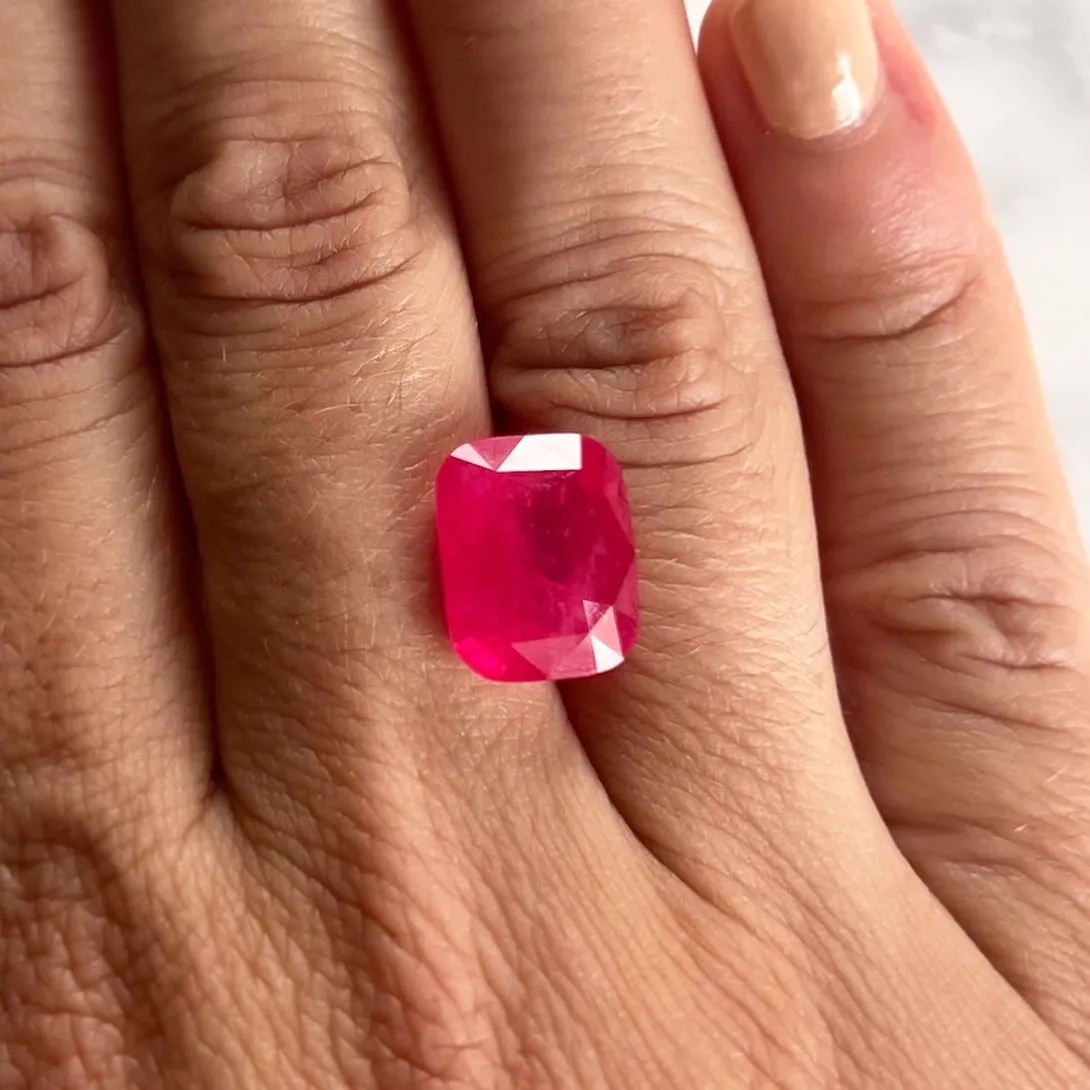 9.03CT VIVID PINK SPINEL RING