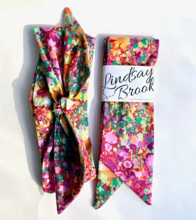 Abstract Blooms Hair Scarf
