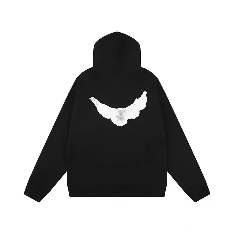 Back To School Joskaa Streetwear Clothing Men Women Harajuku Vintage Dove Graphic Printed Pullover Hoodie Gothic Casual Oversized Sweatshirt Y2K Tops