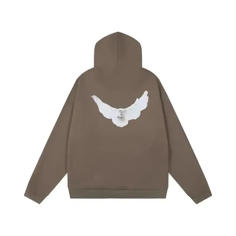 Back To School Joskaa Streetwear Clothing Men Women Harajuku Vintage Dove Graphic Printed Pullover Hoodie Gothic Casual Oversized Sweatshirt Y2K Tops