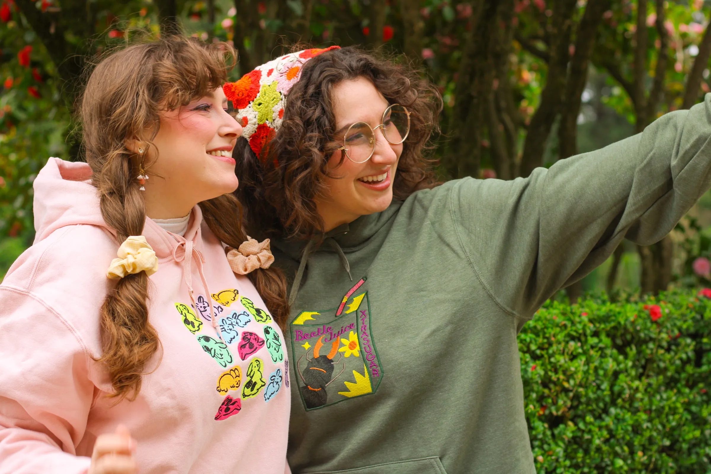 Blobby Buns Embroidered Hoodie!