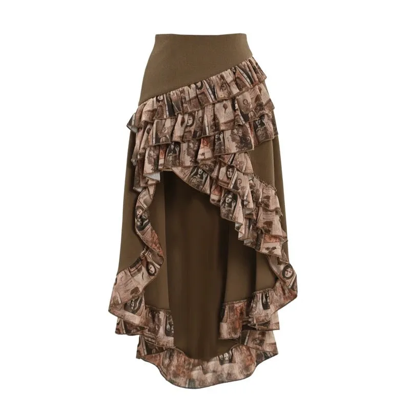 [Blood Supply] Dragon Era steampunk Mermaid Layer Skirt with waist bag