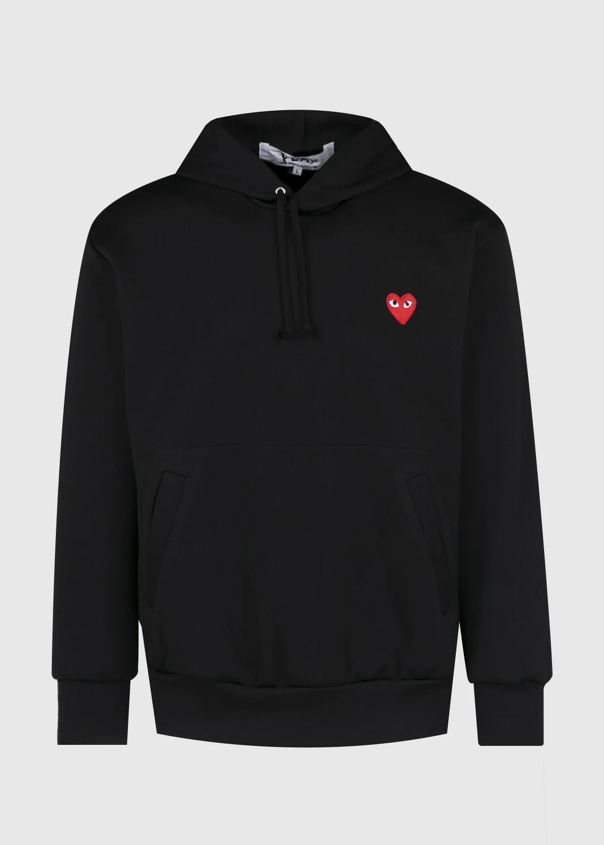CDG PLAY: PULLOVER HOODIE [BLACK]