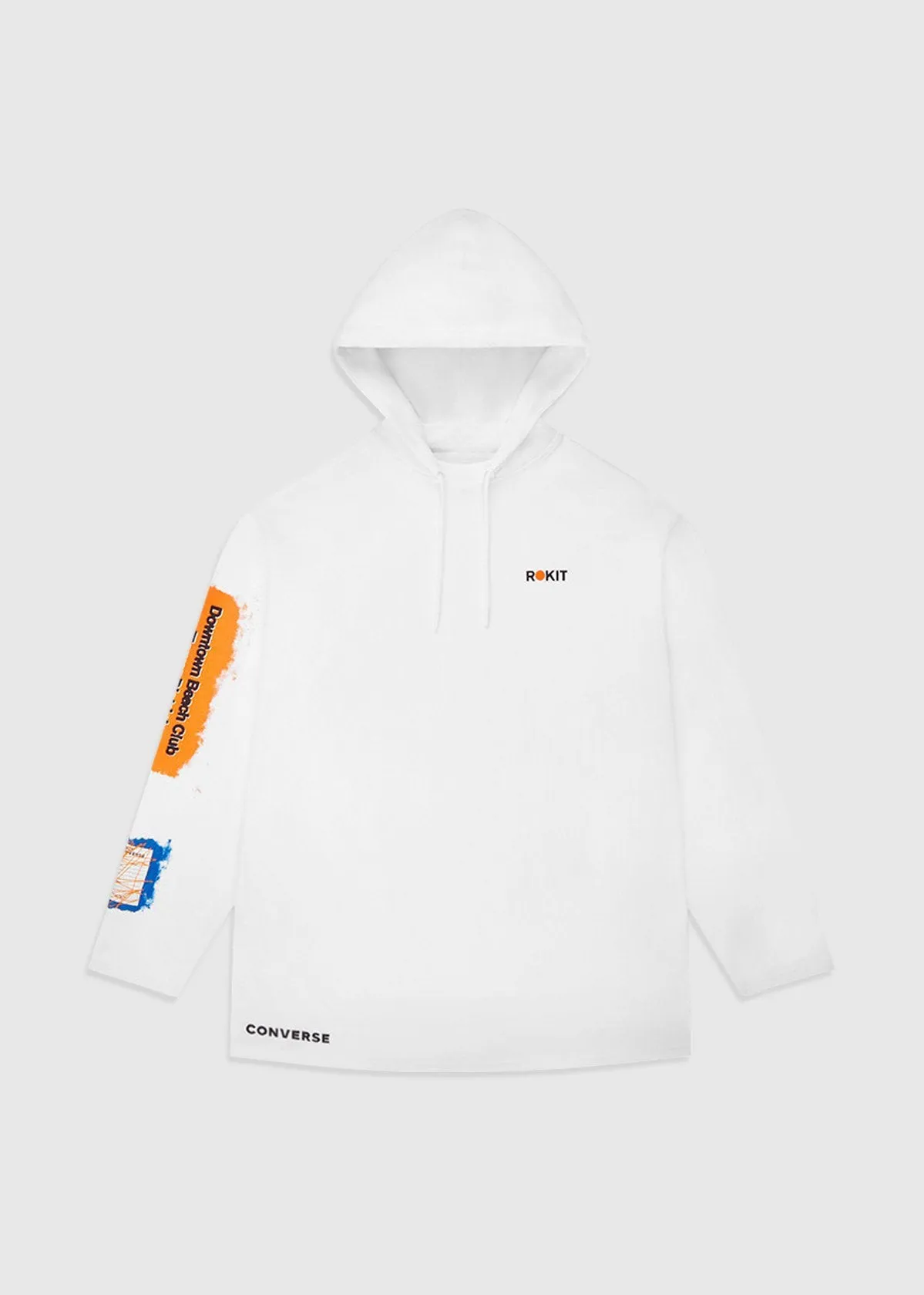 CONVERSE X ROKIT: T-SHIRT HOODIE [WHITE]