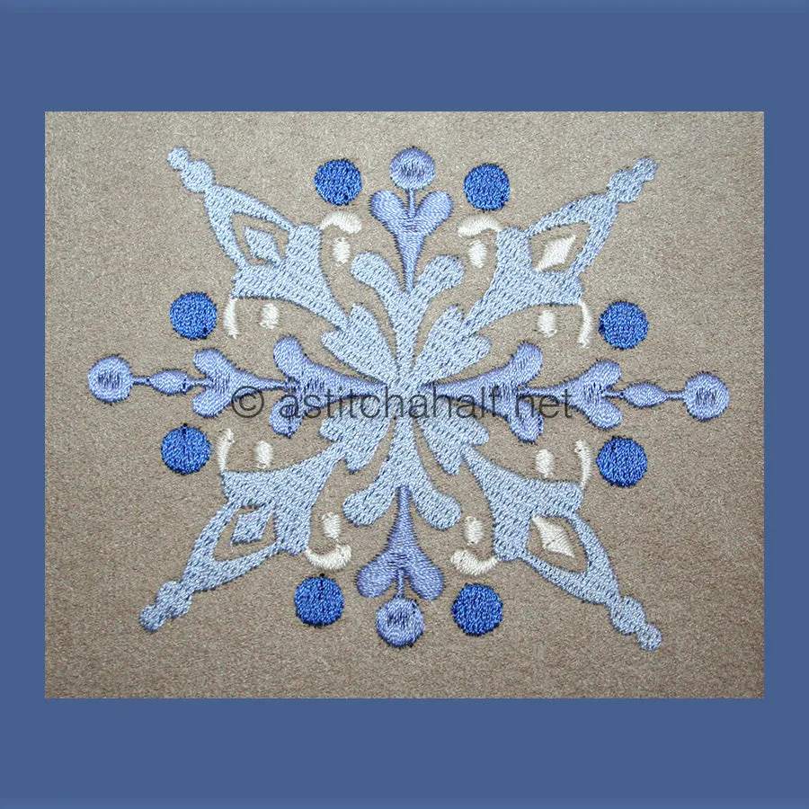 Damask Winter Snowflakes Combo