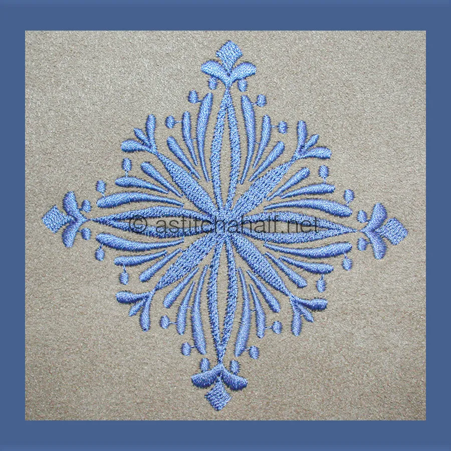 Damask Winter Snowflakes Combo