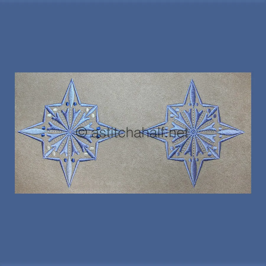 Damask Winter Snowflakes Combo