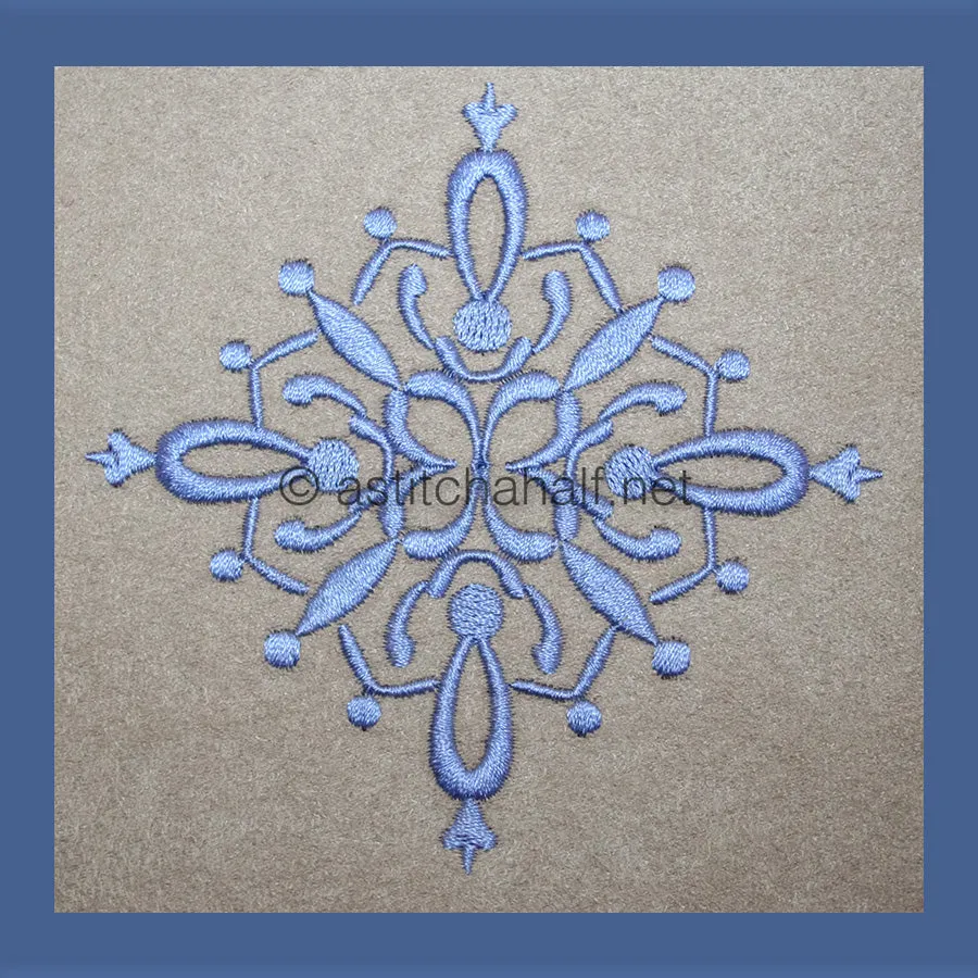 Damask Winter Snowflakes Combo