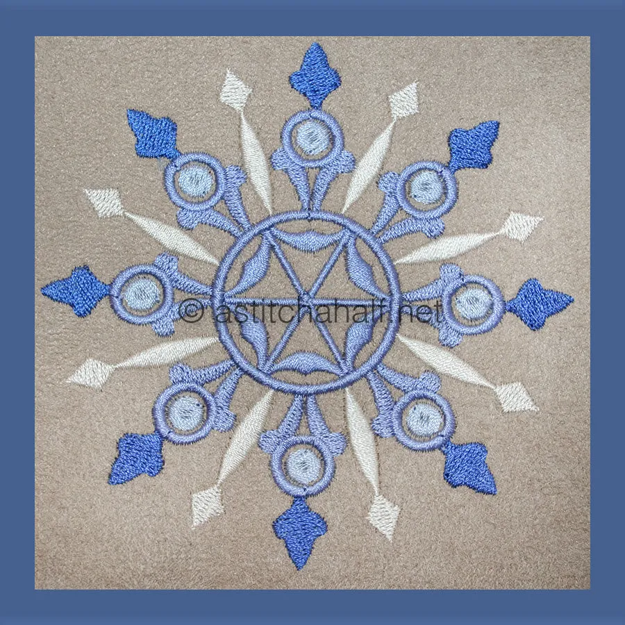 Damask Winter Snowflakes Combo