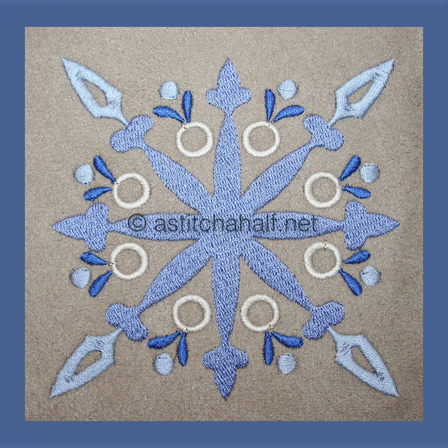 Damask Winter Snowflakes Combo