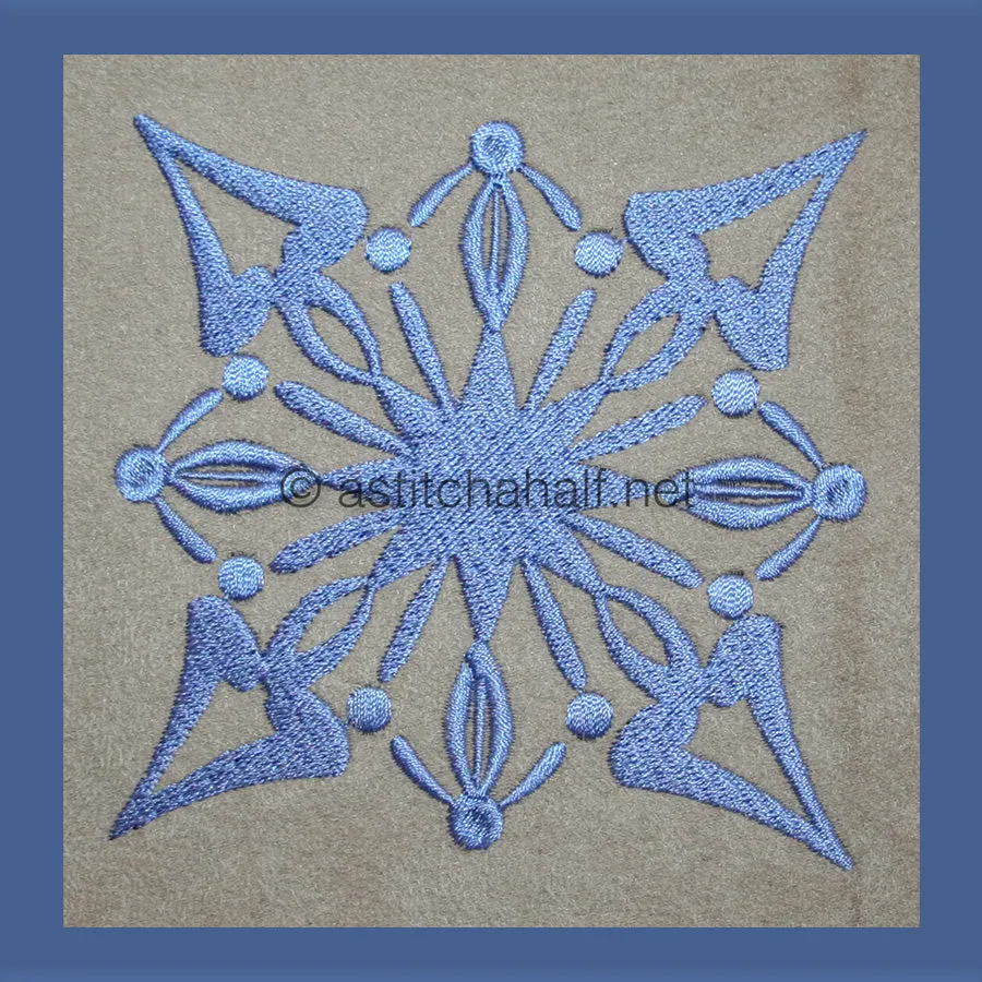 Damask Winter Snowflakes Combo