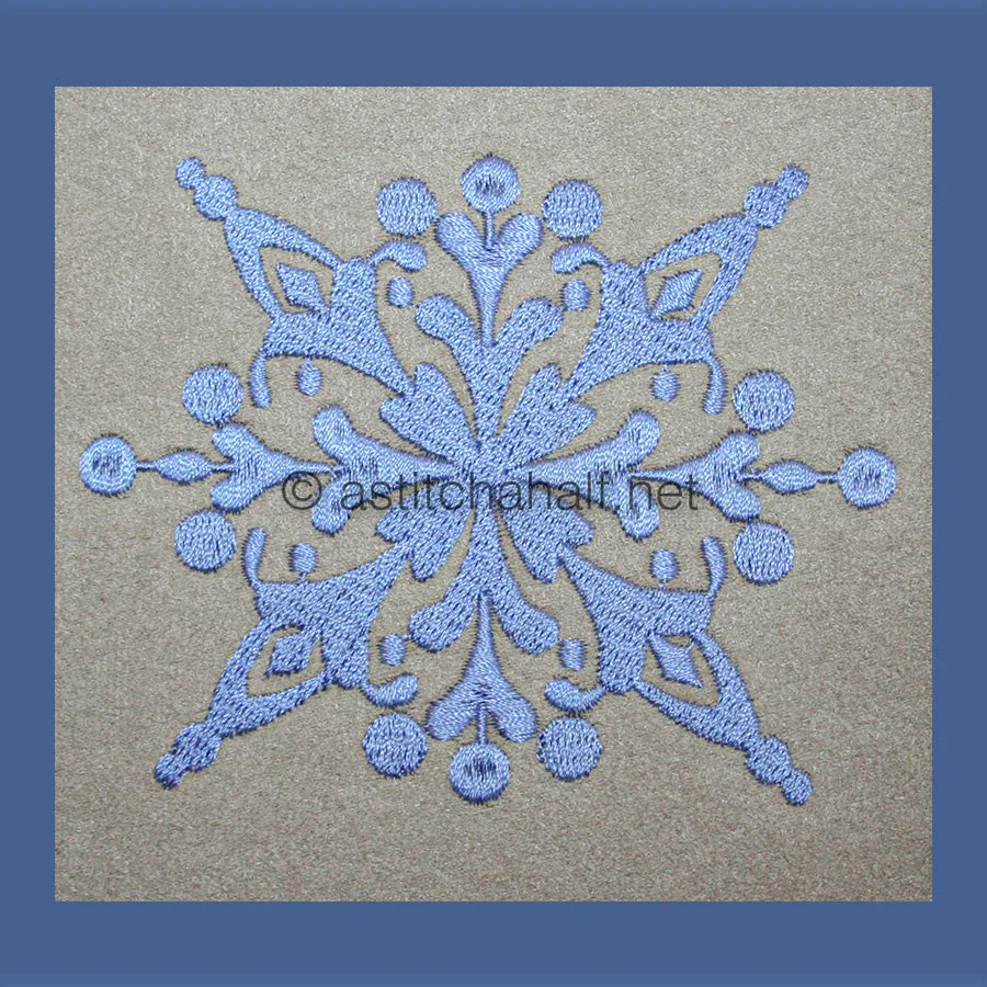 Damask Winter Snowflakes Combo