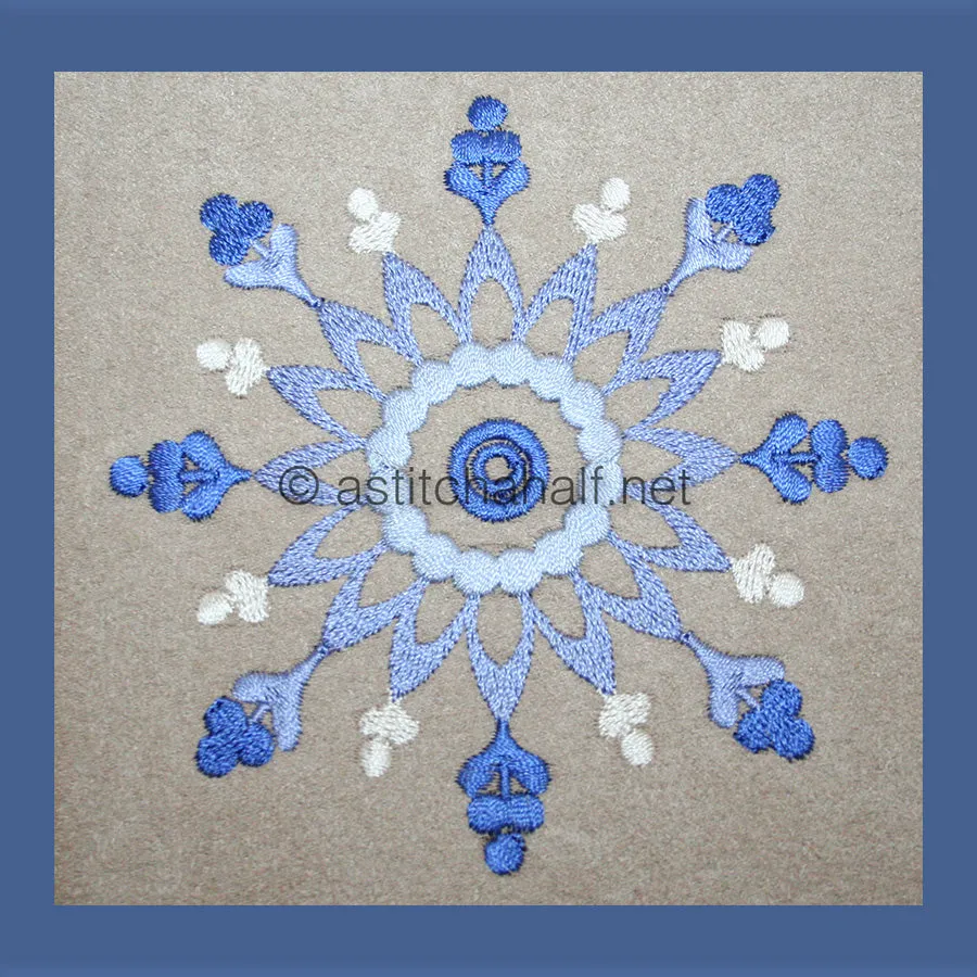 Damask Winter Snowflakes Combo