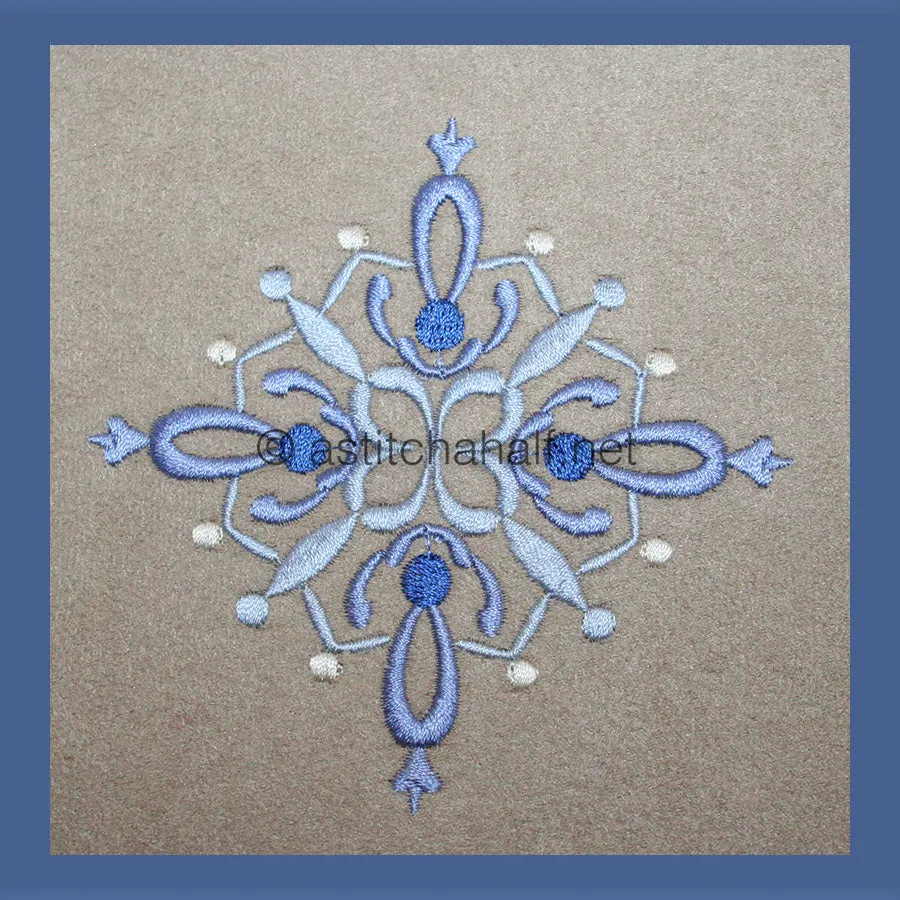 Damask Winter Snowflakes Combo