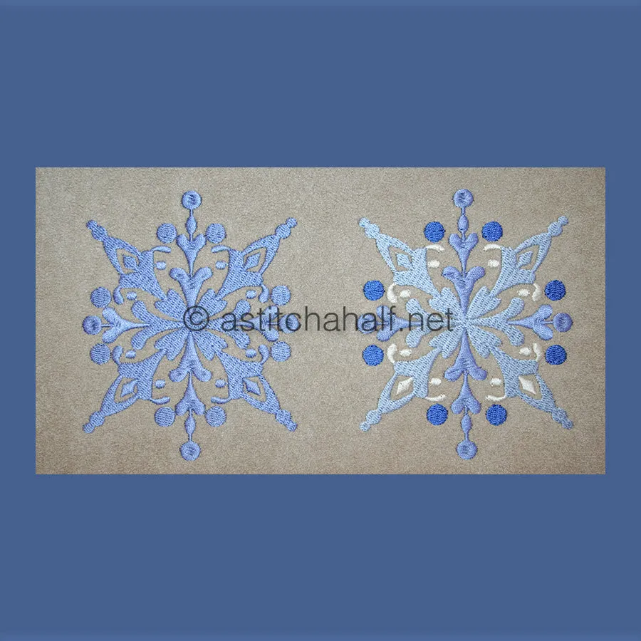 Damask Winter Snowflakes Combo