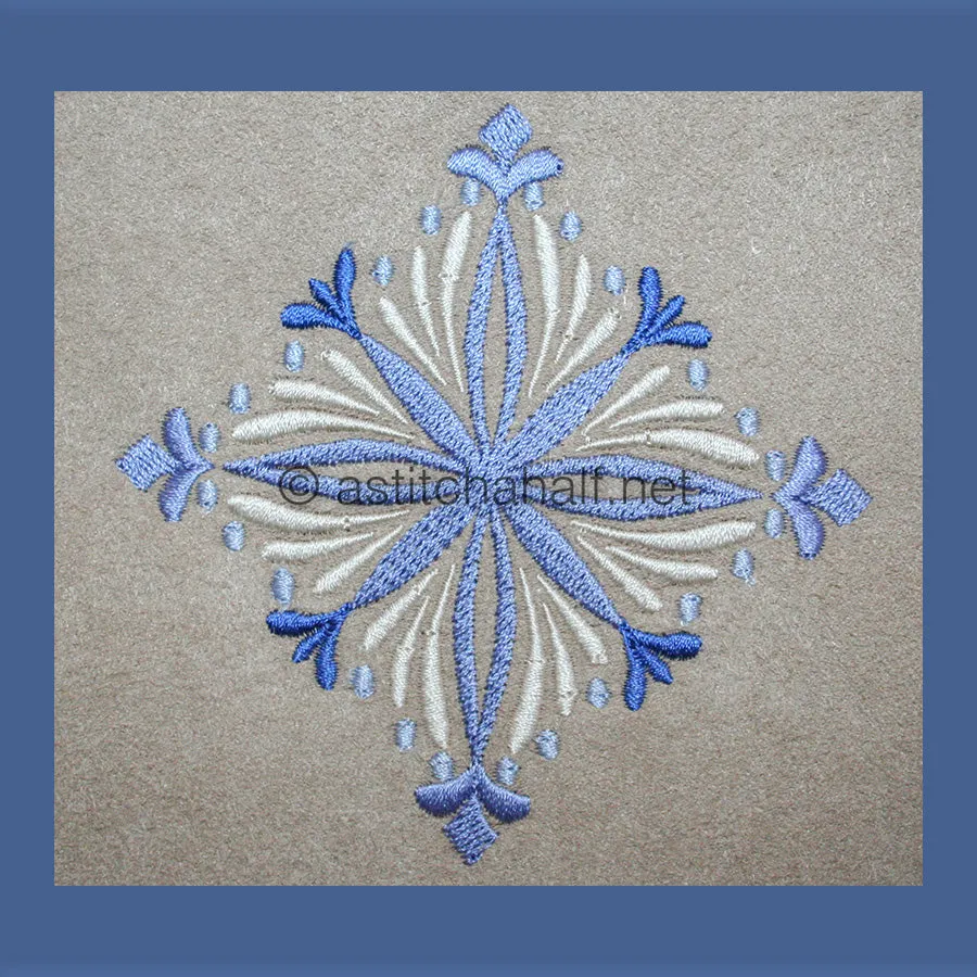 Damask Winter Snowflakes Combo