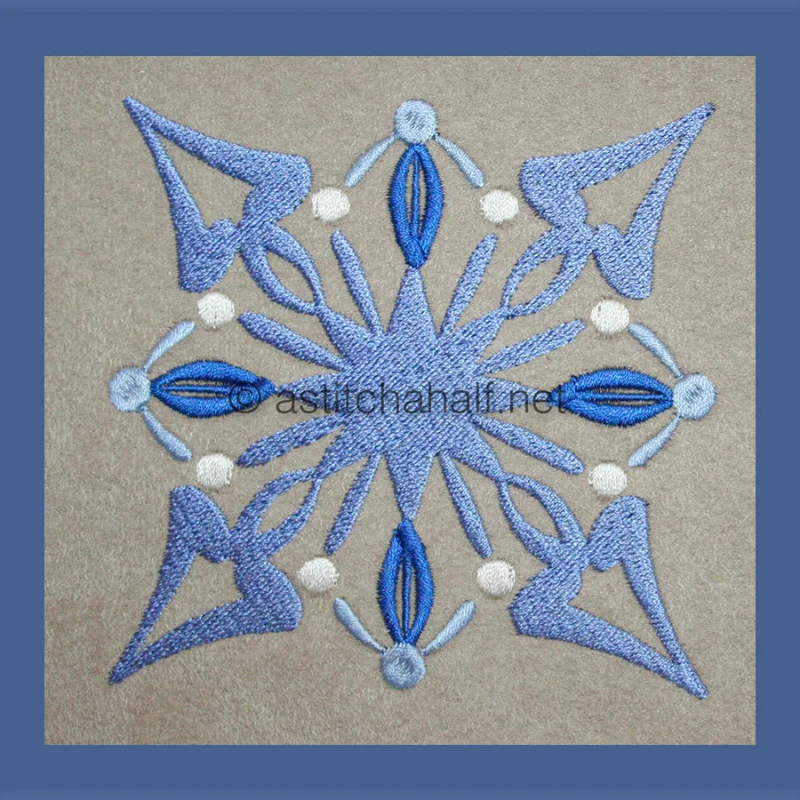 Damask Winter Snowflakes Combo