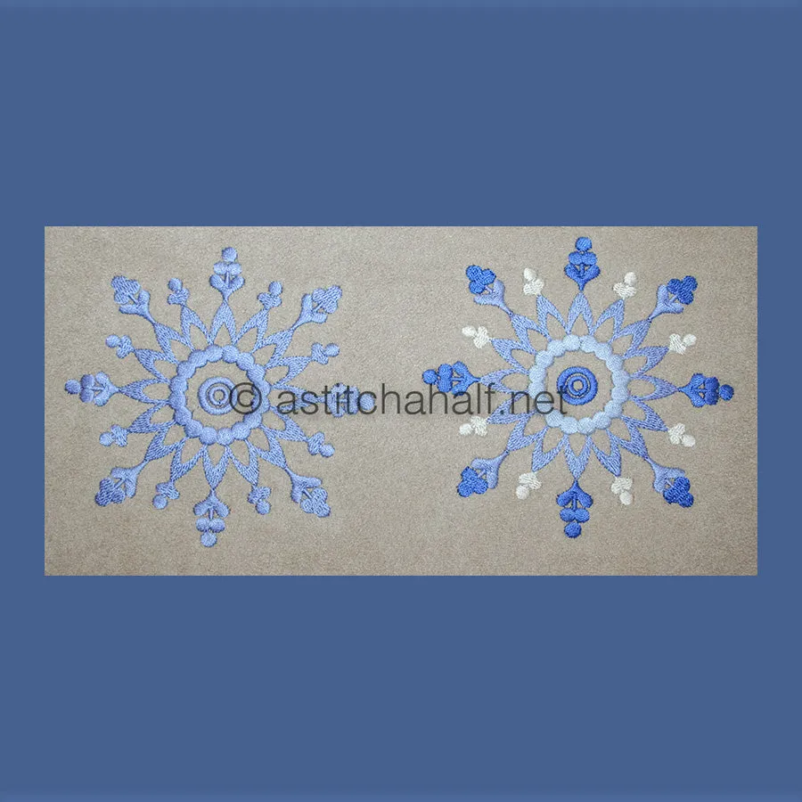 Damask Winter Snowflakes Combo