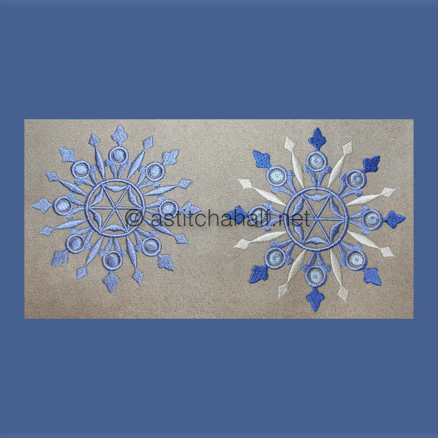 Damask Winter Snowflakes Combo