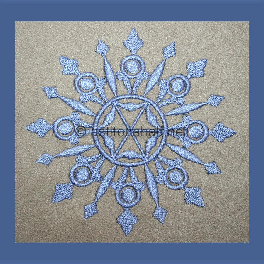 Damask Winter Snowflakes Combo