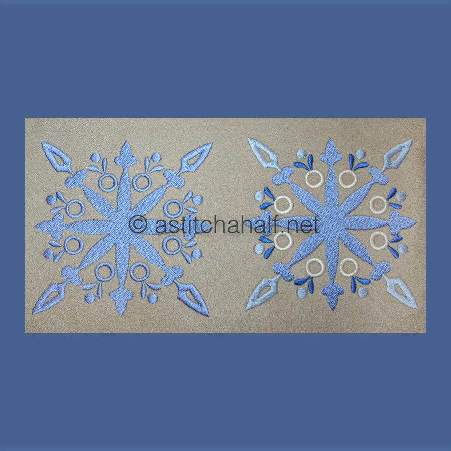 Damask Winter Snowflakes Combo