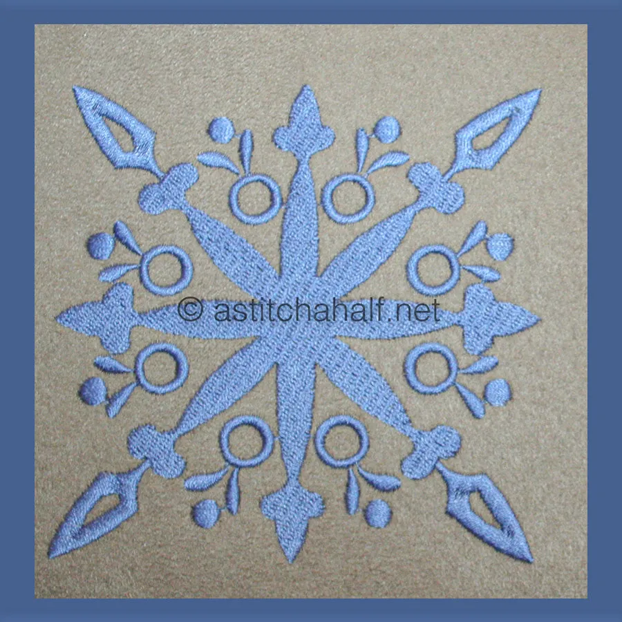 Damask Winter Snowflakes Combo