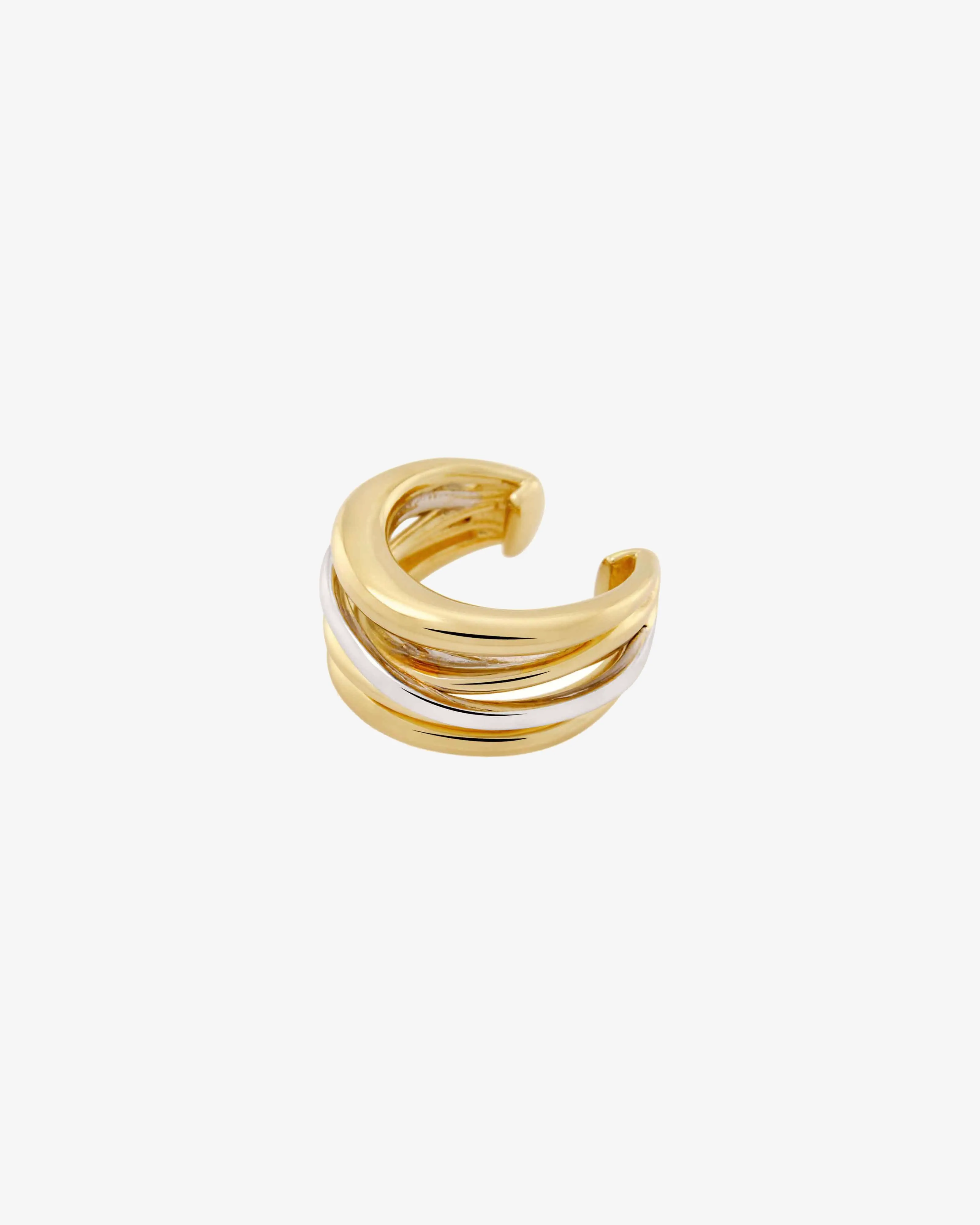 Dynasty Ear Cuff - Gold & Silver