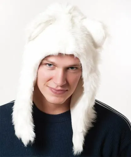 Faux Fur Plush 3D Half Animal Hood Hat Ear Flaps