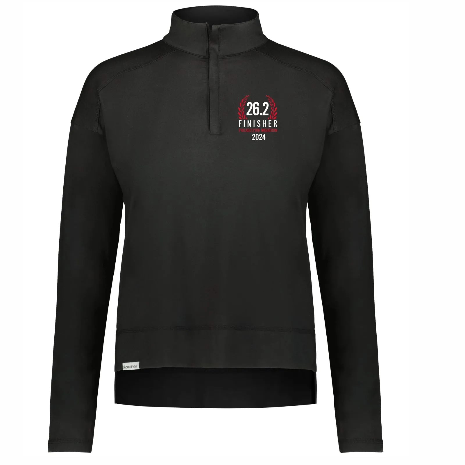 Fitted Sueded Eco 1/2 Zip -Black- AACR 2024 Finisher