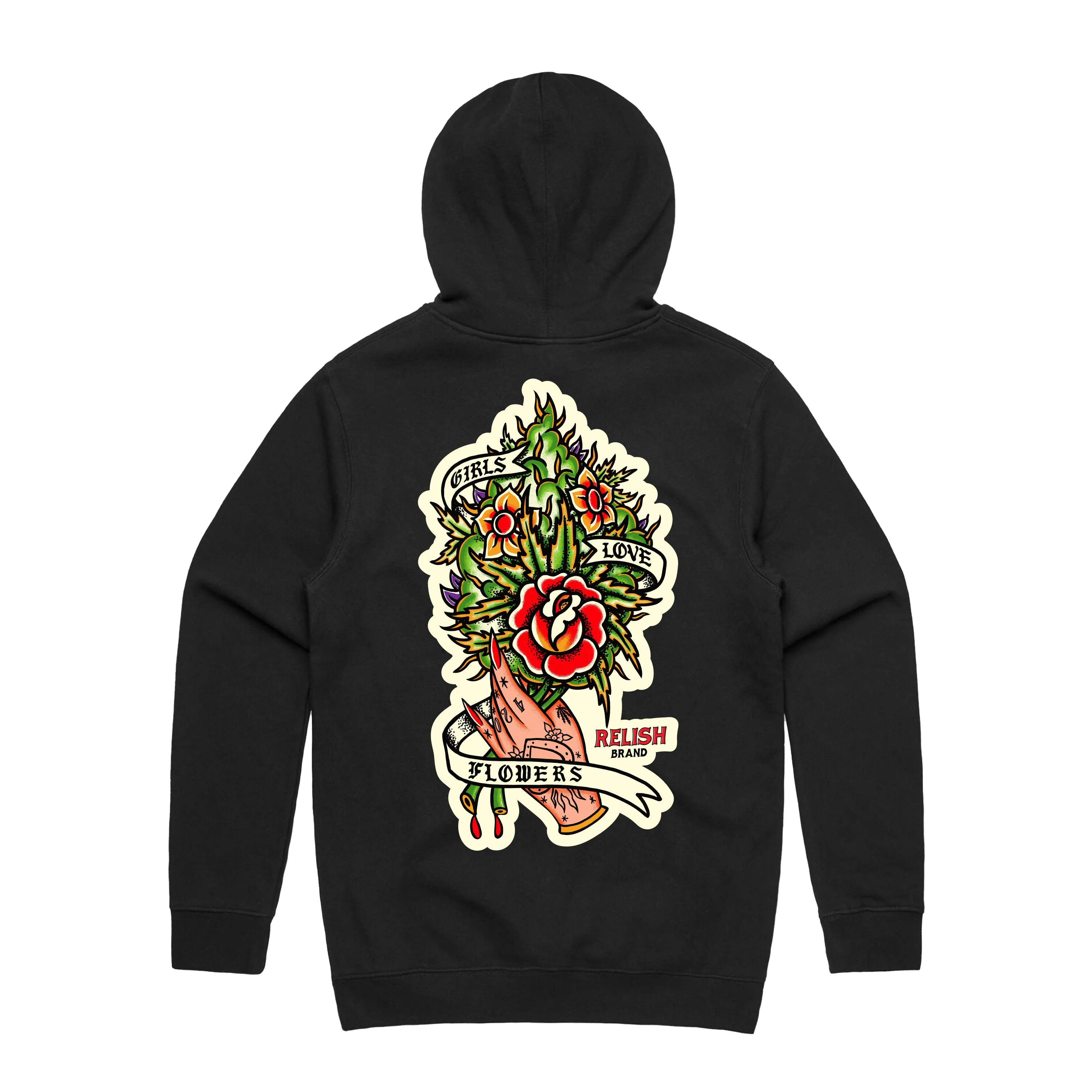 Girls Love Flowers - Pullover Hoodie