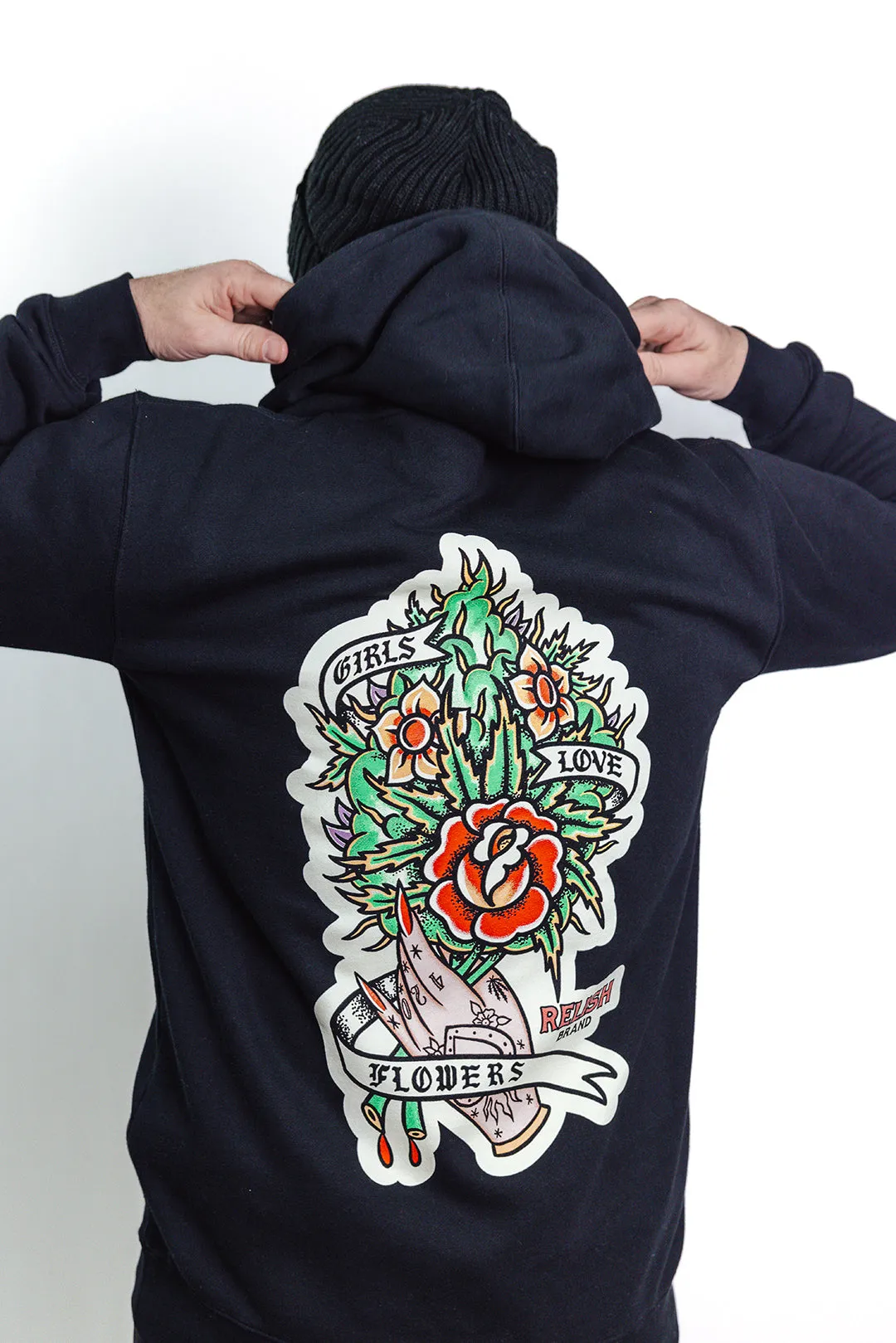 Girls Love Flowers - Pullover Hoodie