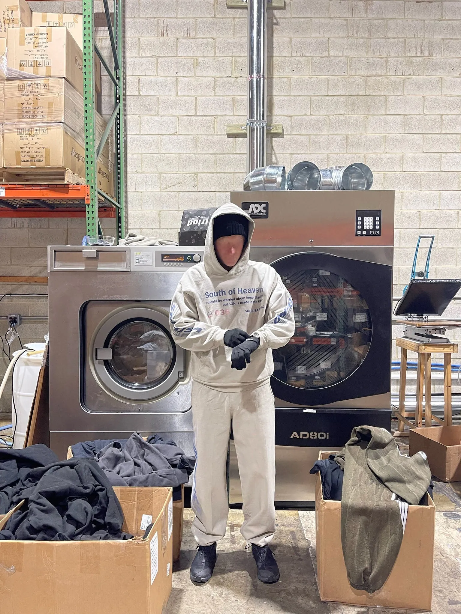 HAINESPORT - Heavyweight Hoodie Cement