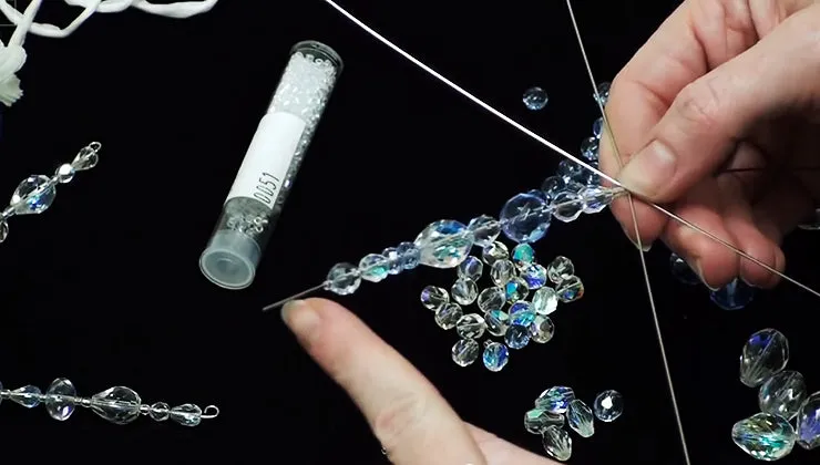 How To Make A Beaded Snowflake Ornament