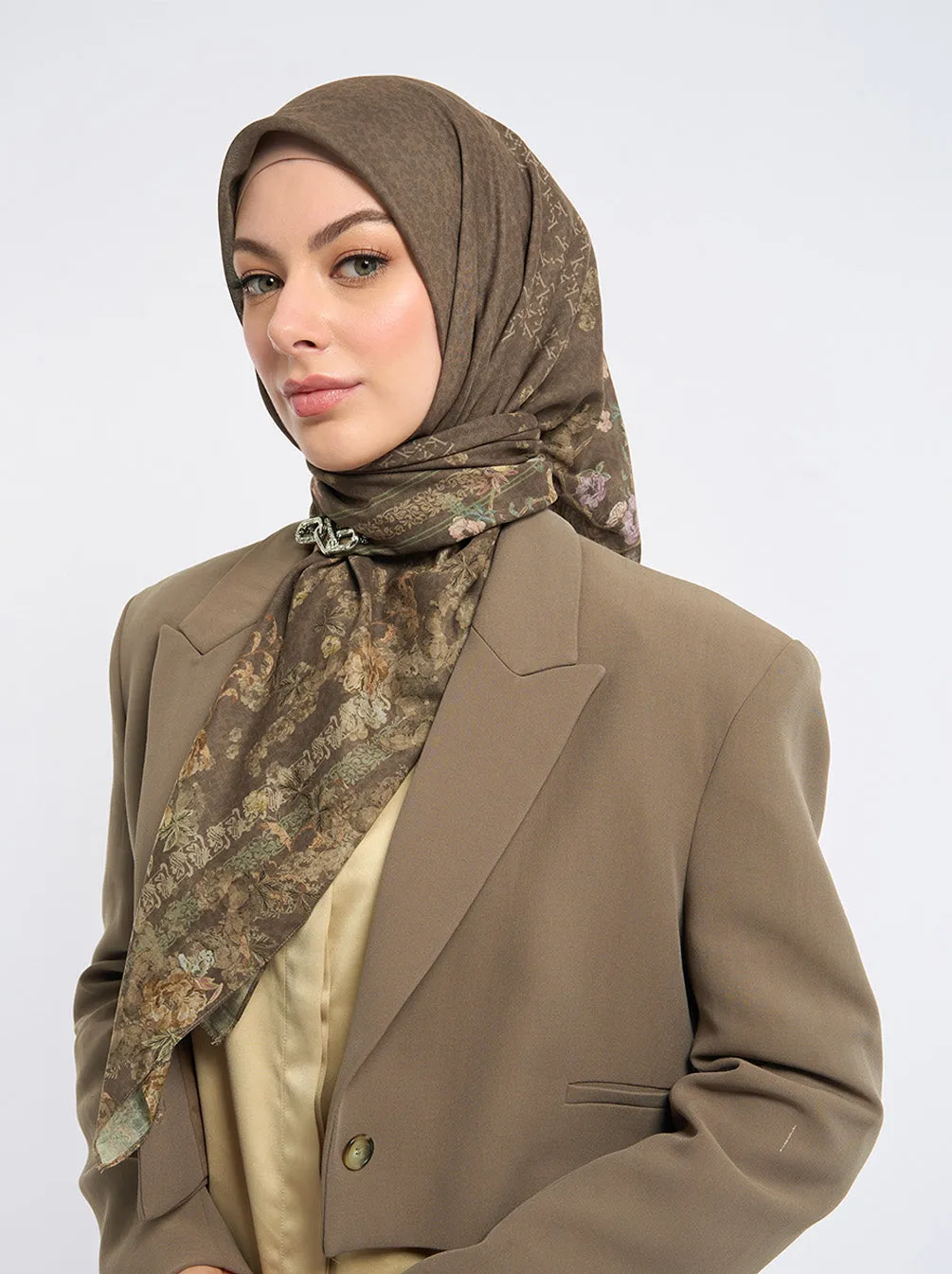 KIMAYYA SIGNATURE SCARF PEANUT