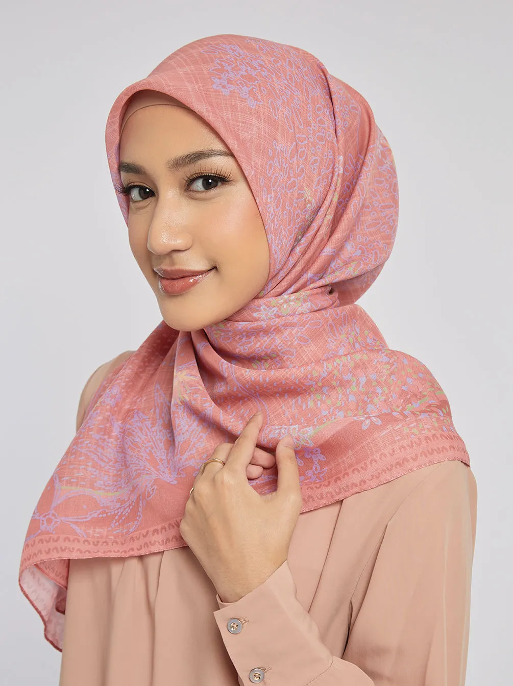 LIBERA SCARF DARK PEACH