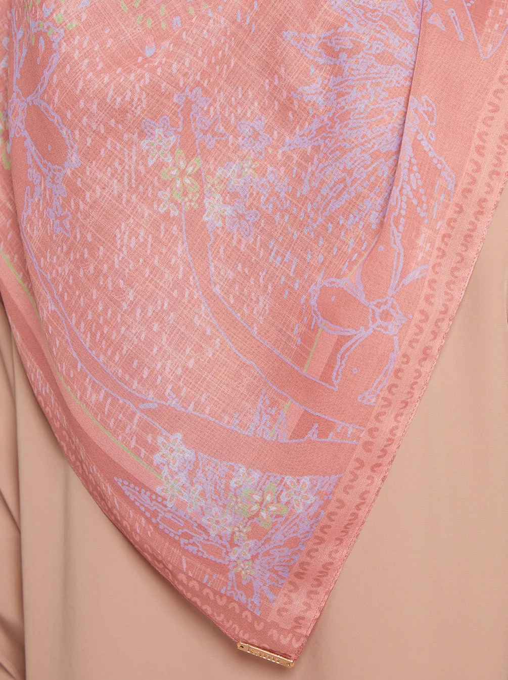 LIBERA SCARF DARK PEACH