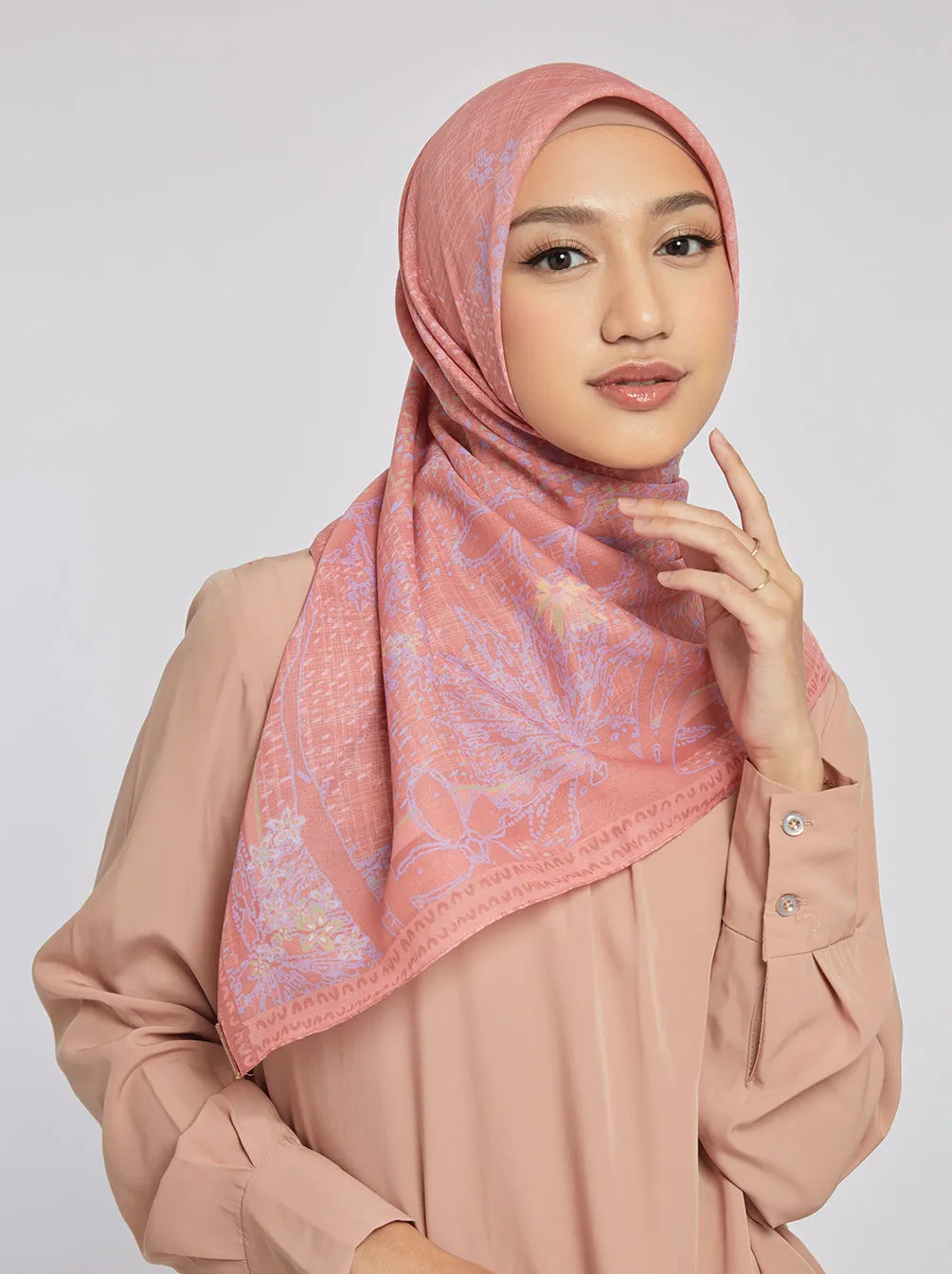 LIBERA SCARF DARK PEACH