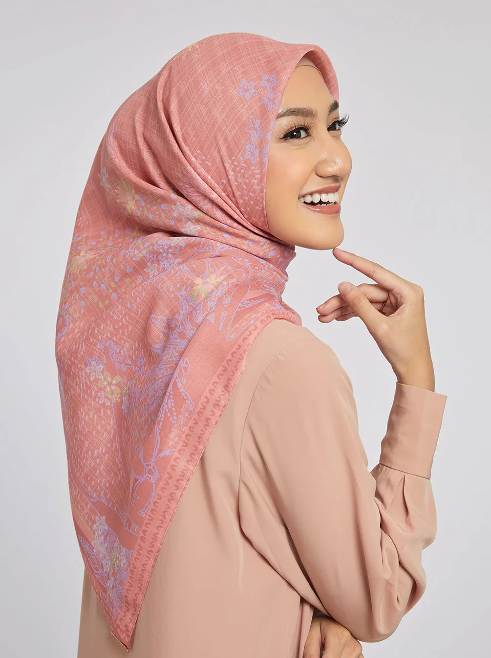 LIBERA SCARF DARK PEACH