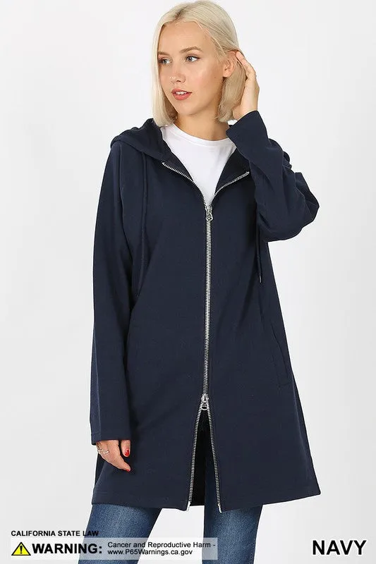 Long Hoodie Sweatshirt