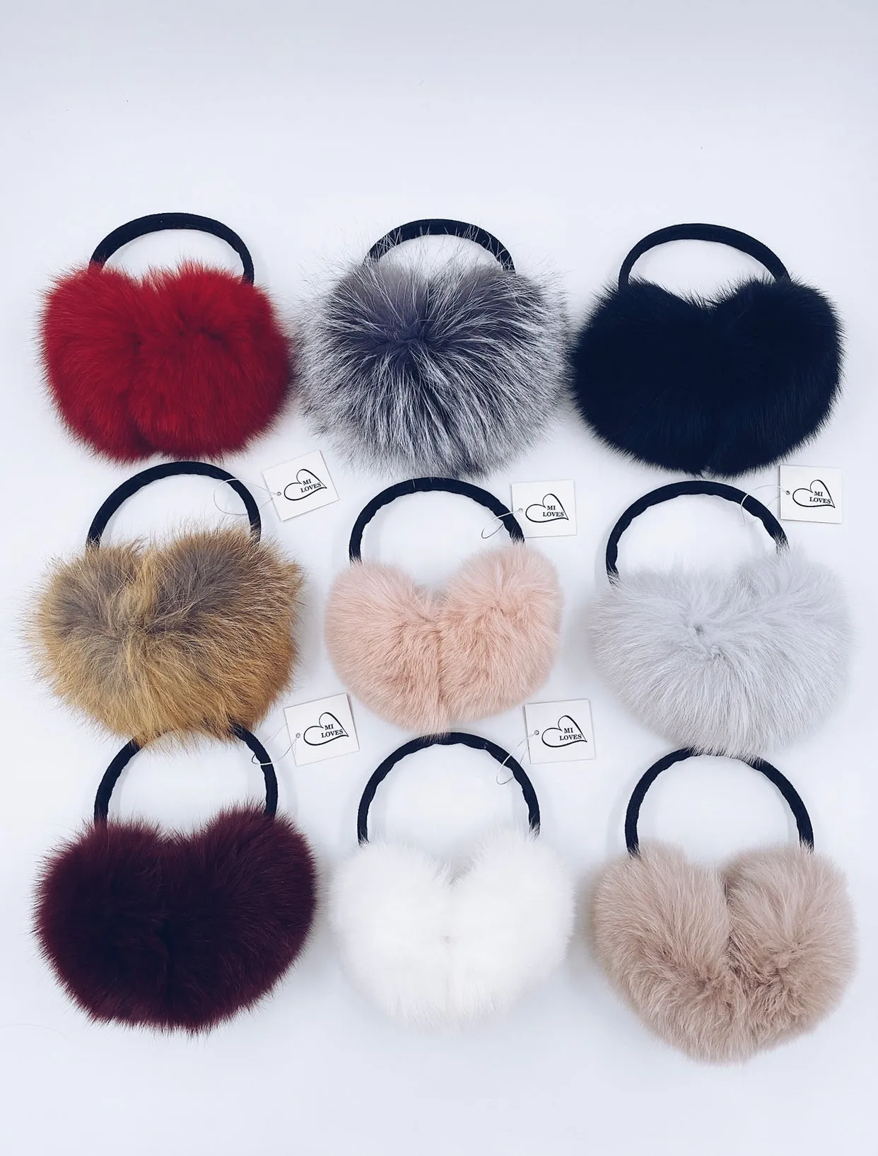 MI LOVES SIGNATURE Luxurious Fur Ear Muffs