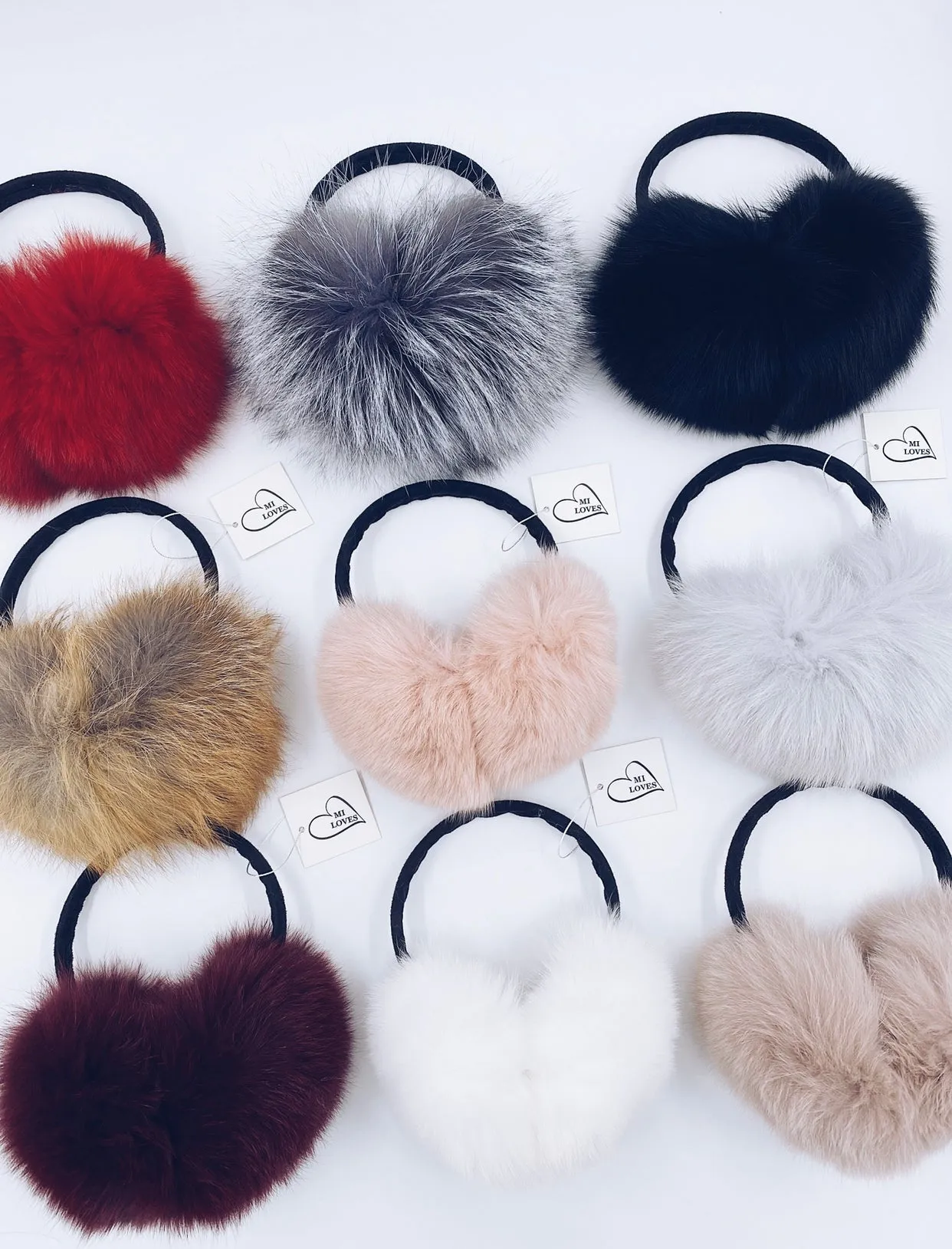 MI LOVES SIGNATURE Luxurious Fur Ear Muffs
