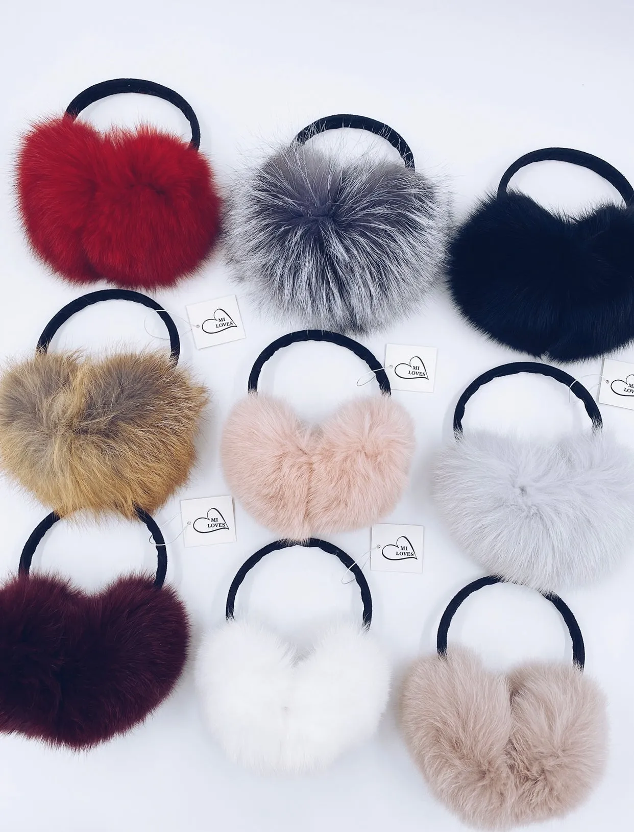 MI LOVES SIGNATURE Luxurious Fur Ear Muffs