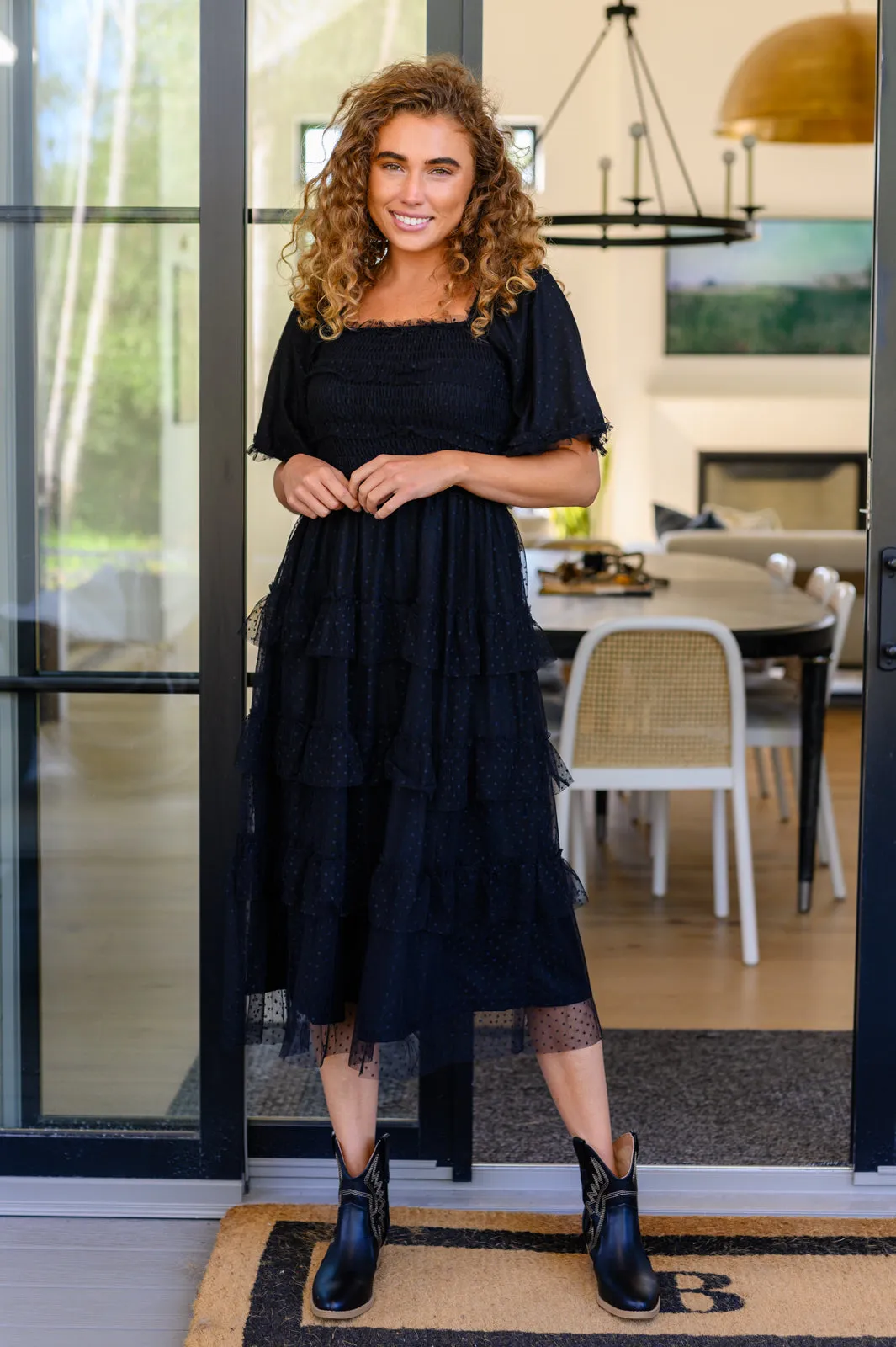 ONLINE EXCLUSIVE Midnight Waltz Midi Dress
