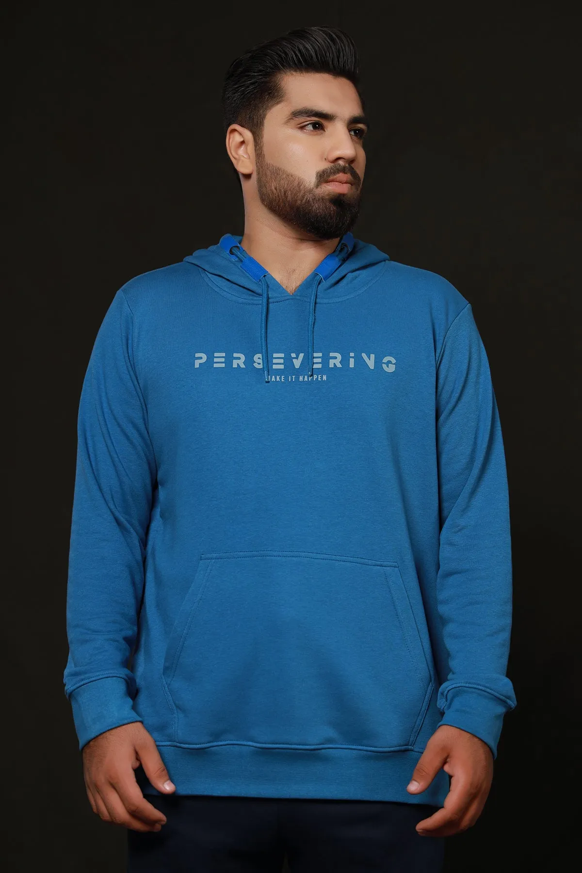 Persevering Riverside Blue Hoodie (Plus Size) - W22 - MH0056P