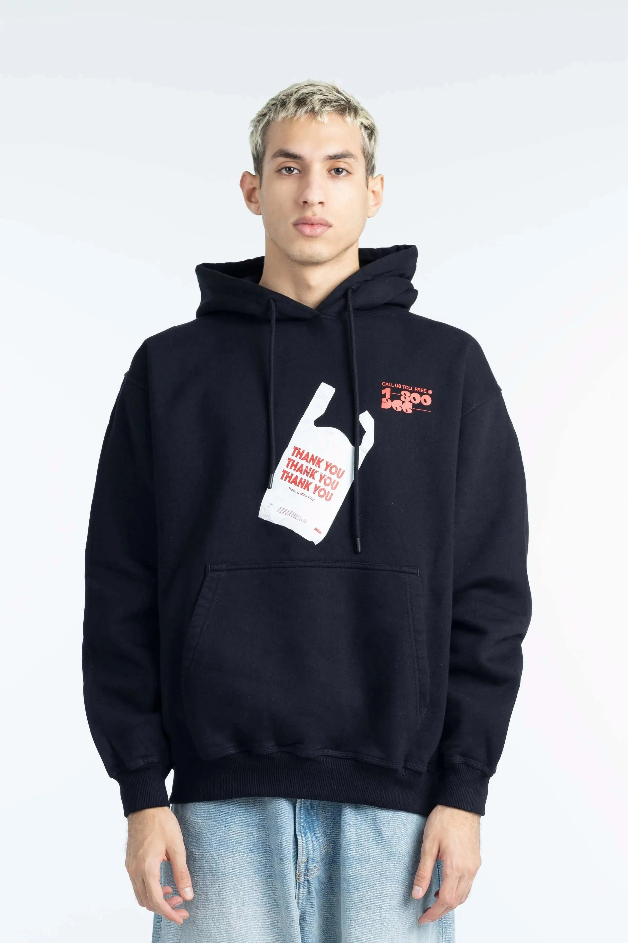 "BAD SHOPPING" Hoodie  - Black