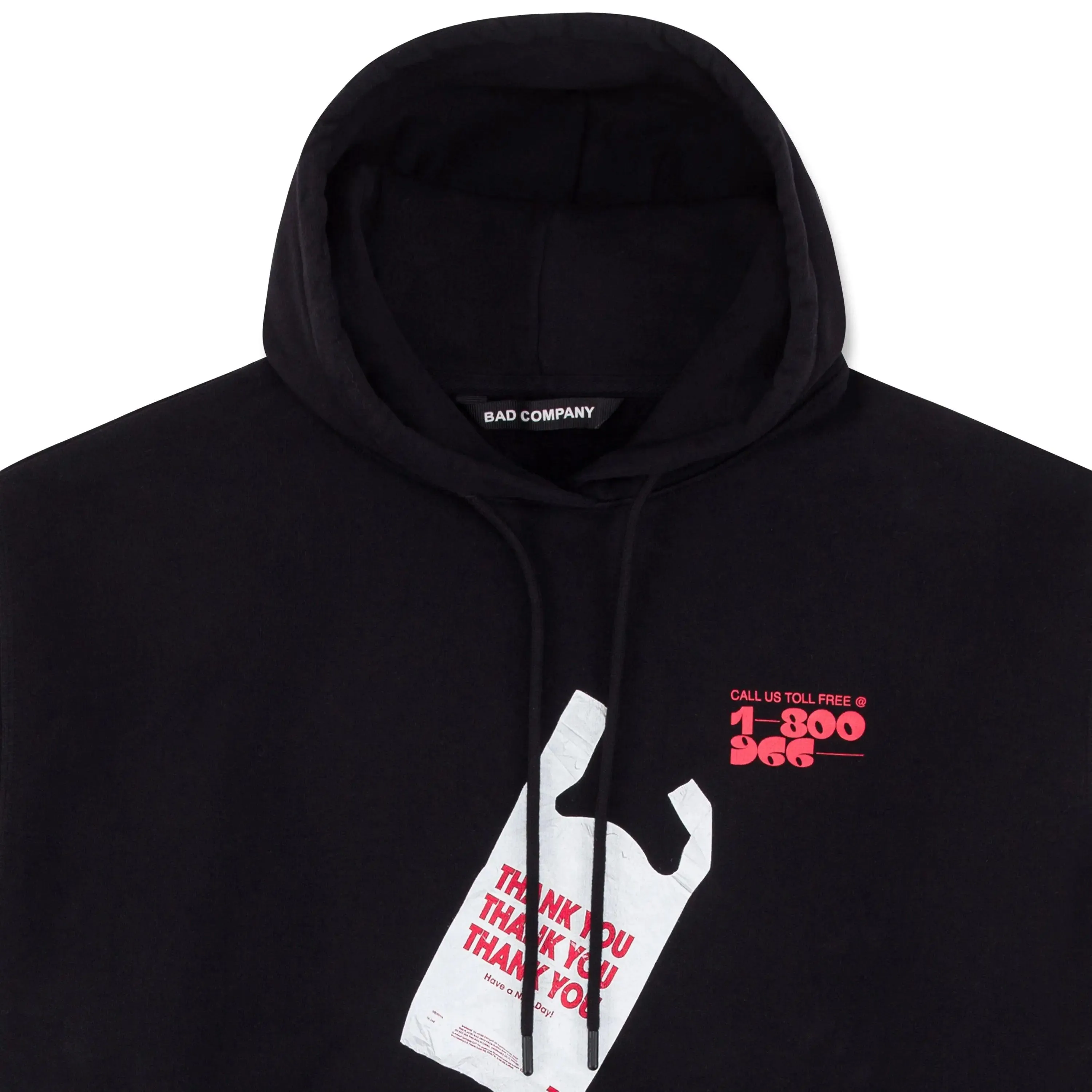 "BAD SHOPPING" Hoodie  - Black