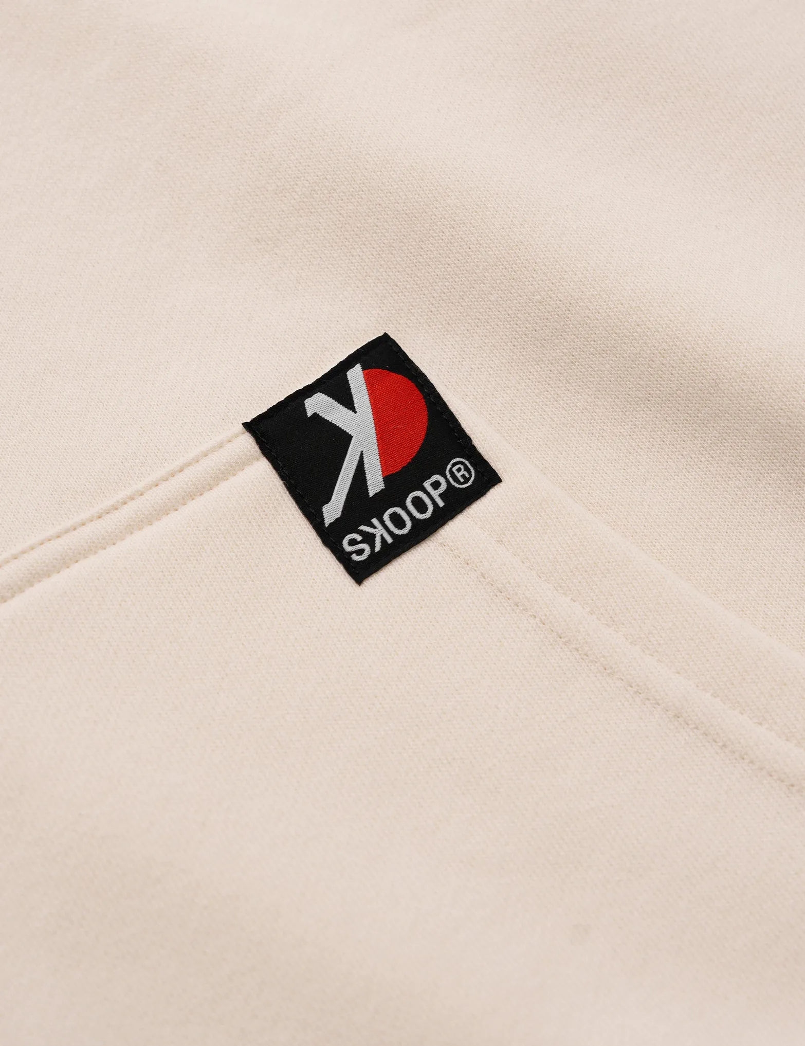SKOOP® Basiks Oversized Zip Up Hoodie Bone White