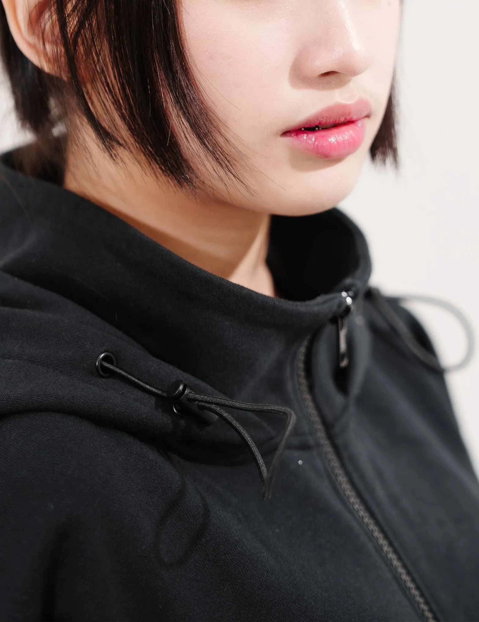 SKOOP® Basiks Oversized Zip Up Hoodie Onyx