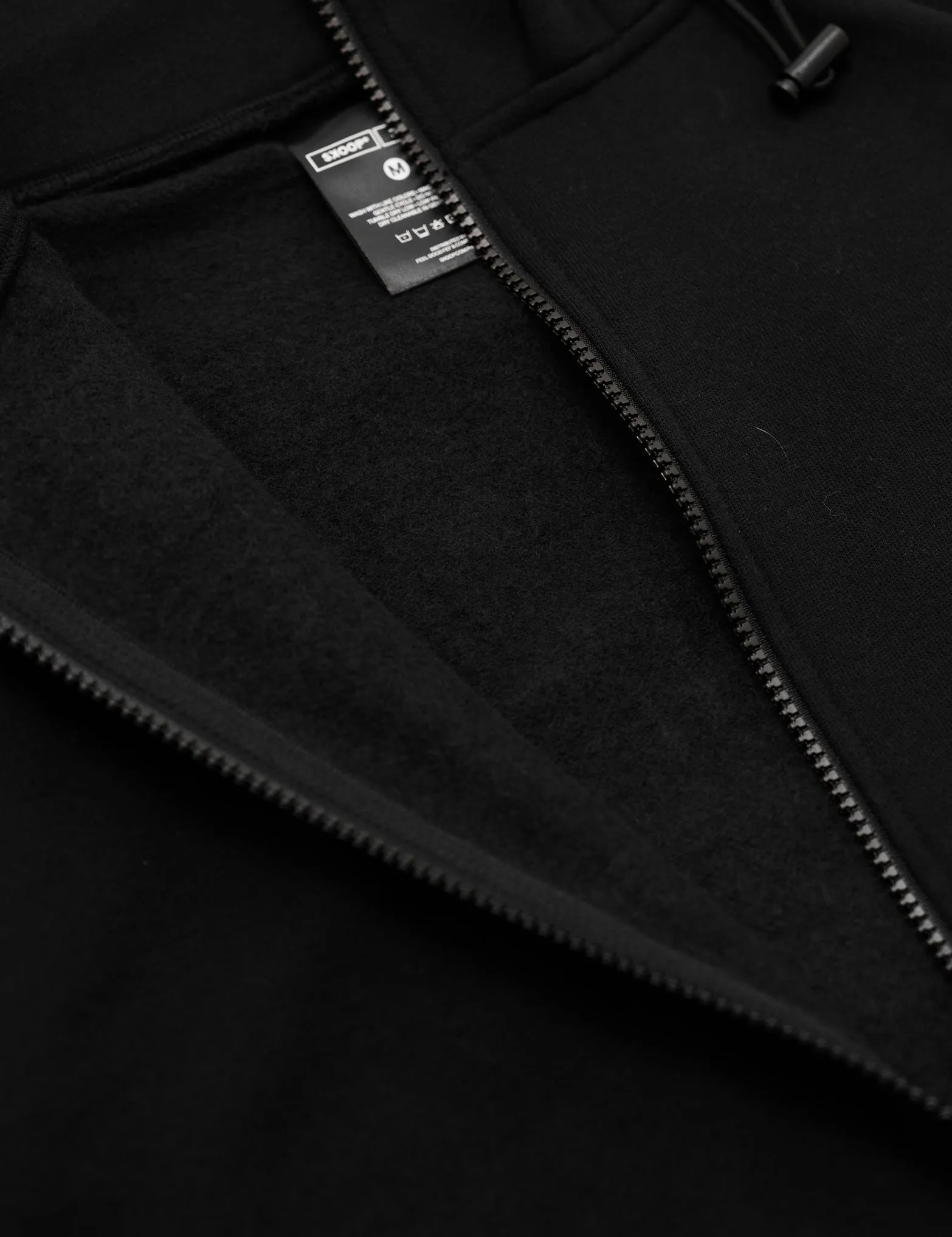 SKOOP® Basiks Oversized Zip Up Hoodie Onyx