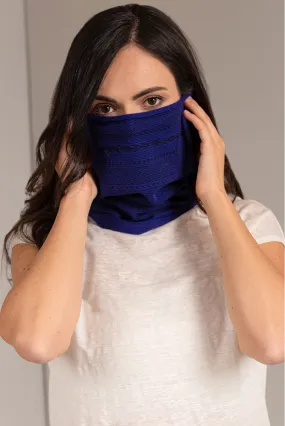 Unfreeze Scarf Cotton Color Blue &Black